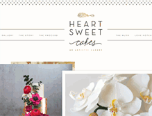 Tablet Screenshot of heartsweetcakes.com